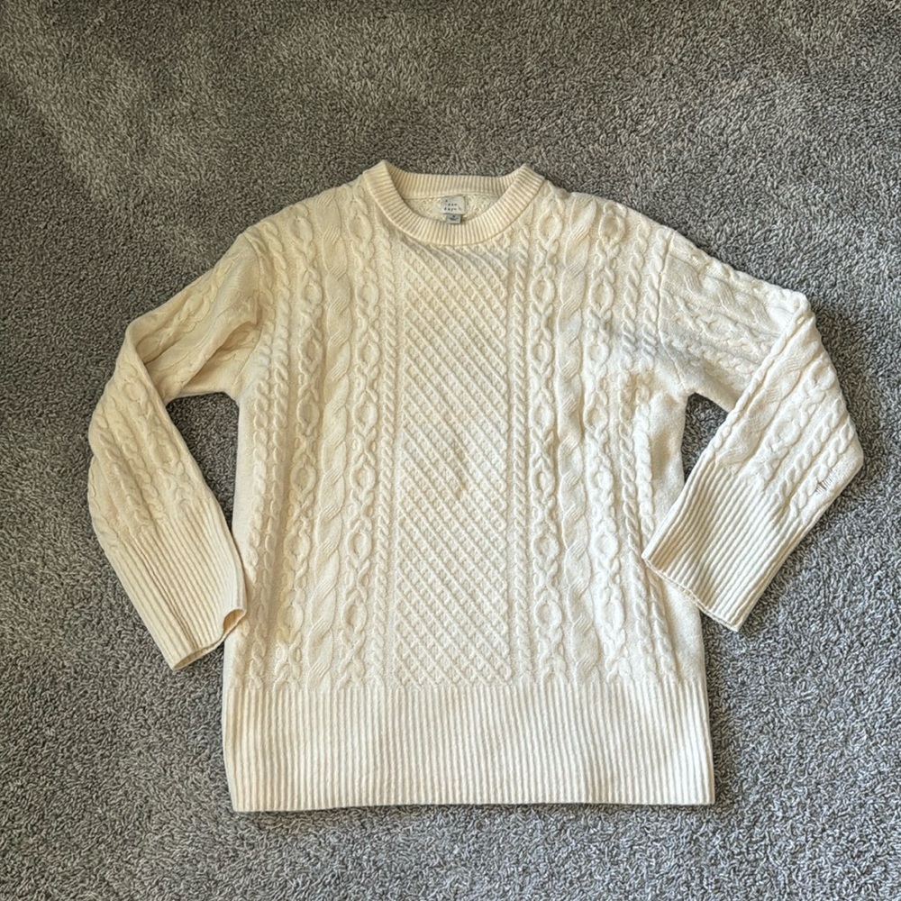 A NEW DAY - ivory cable knit sweater